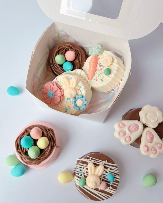 Easter Themed Chocolate Dipped Oreos