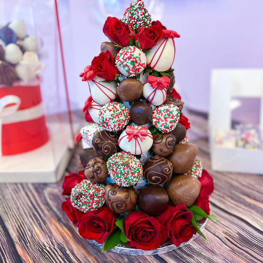 Holiday Strawberry Tower