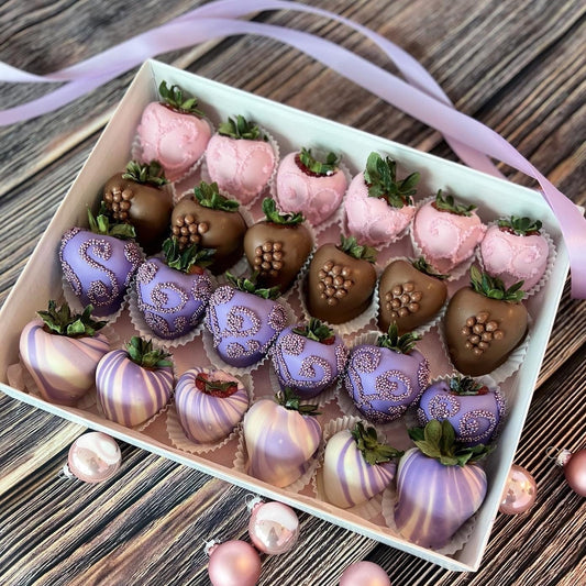 Lavender, Pink & Milk Chocolate Berries