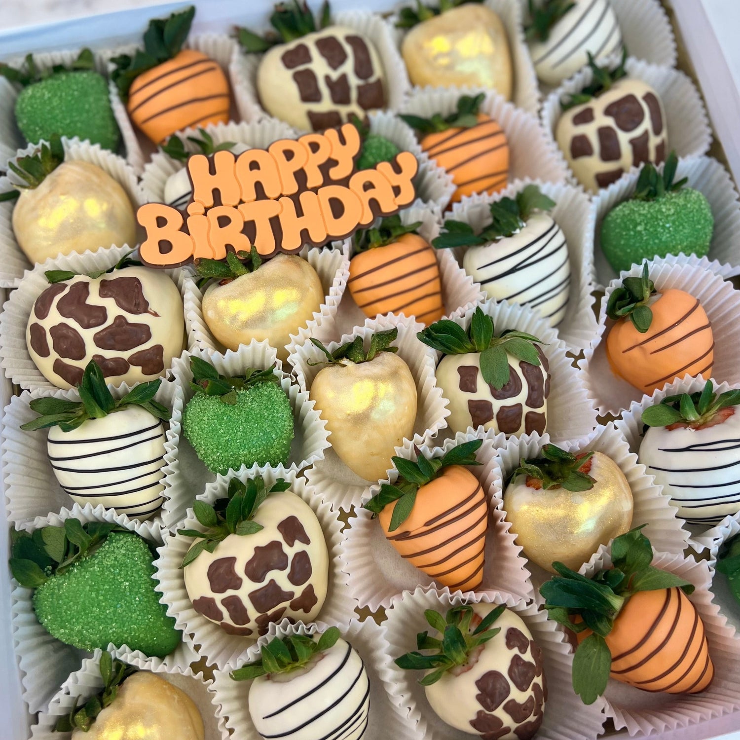 safari chocolate covered strawberries