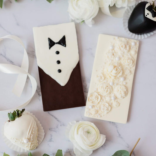 Bride and Groom Chocolate Bars