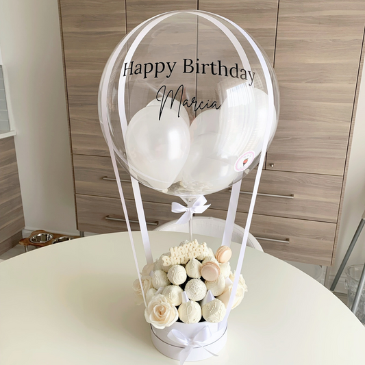 Up, Up & Away Bouquet: White on White Theme