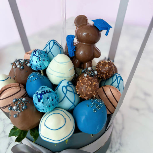 Up, Up & Away Bouquet: Gleaming Grad (No Florals)